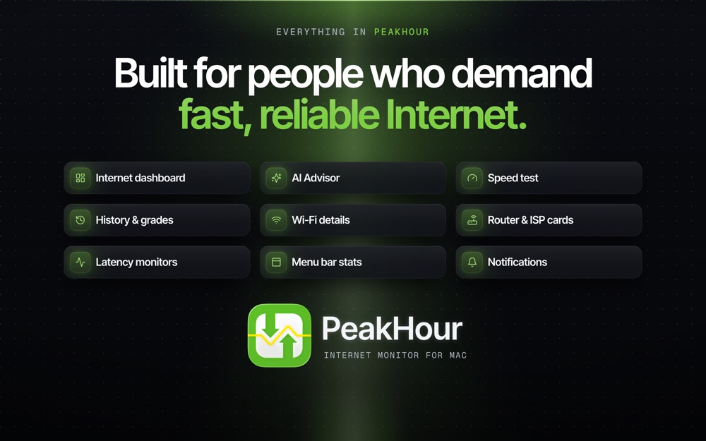 PeakHour: Internet Monitor Mac screenshot 9