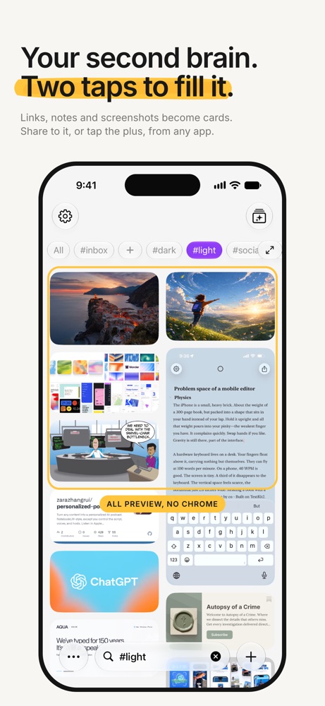 Bookmark App: DoubleMemory iPhone screenshot 1