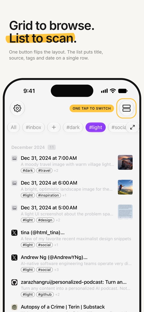 Bookmark App: DoubleMemory iPhone screenshot 3