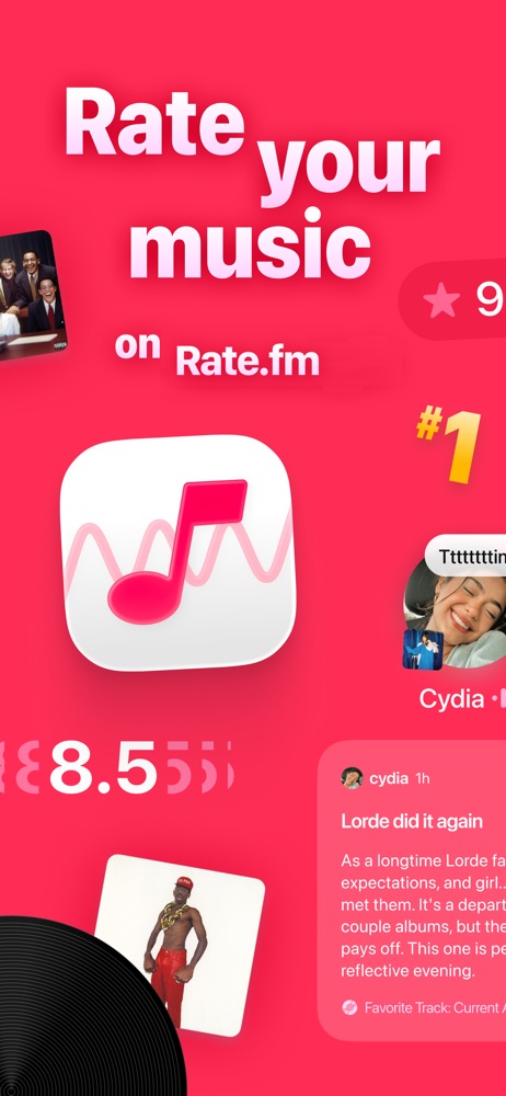 Rate.fm - Rate Your Music iPhone screenshot 1