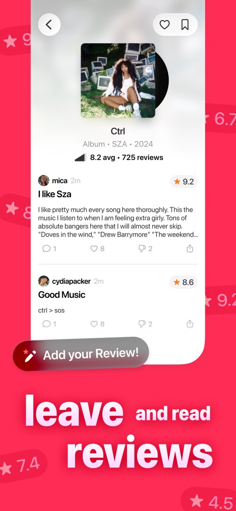Rate.fm - Rate Your Music iPhone screenshot 2
