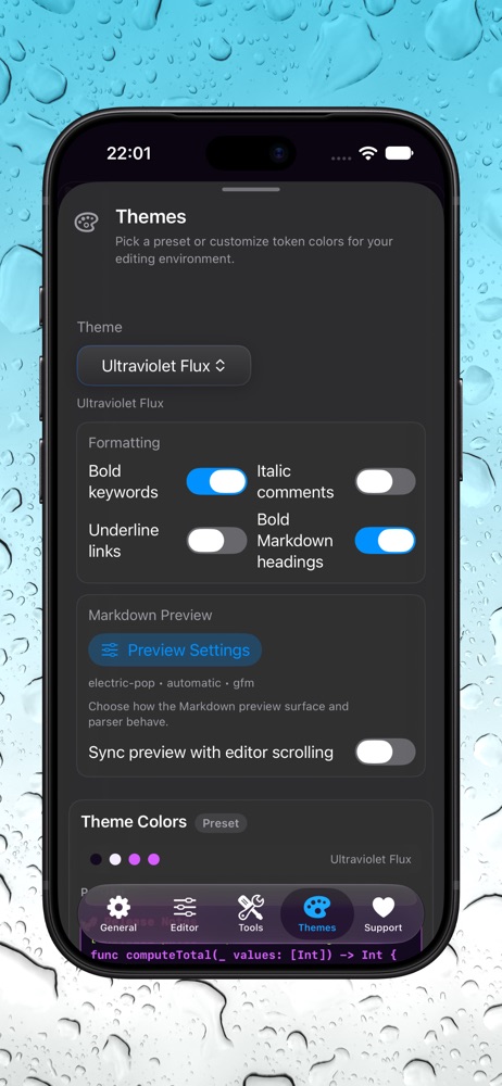 Neon Vision Editor iPhone screenshot 9