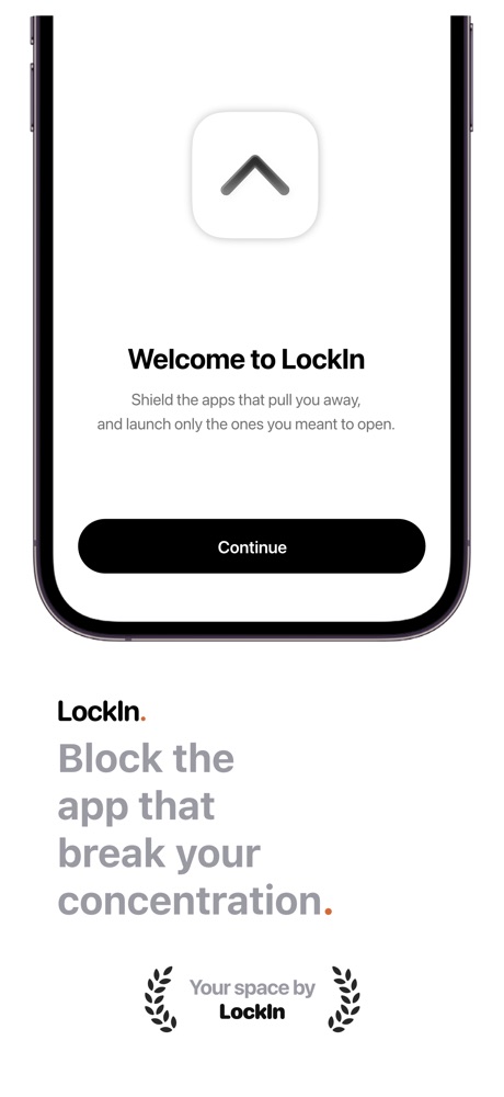 LockIn: App Launcher & Blocker iPhone screenshot 1