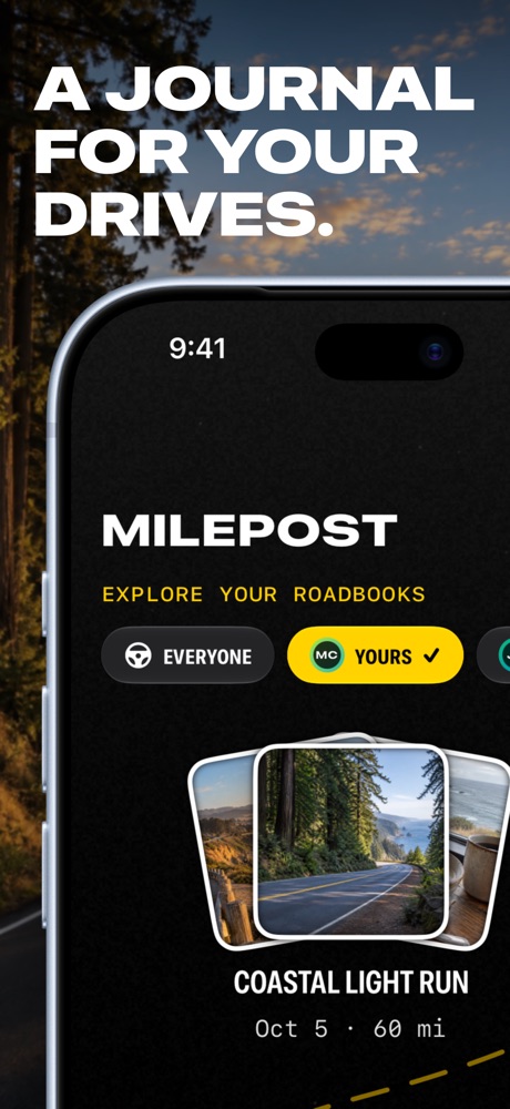 Milepost: Driving Journal iPhone screenshot 1