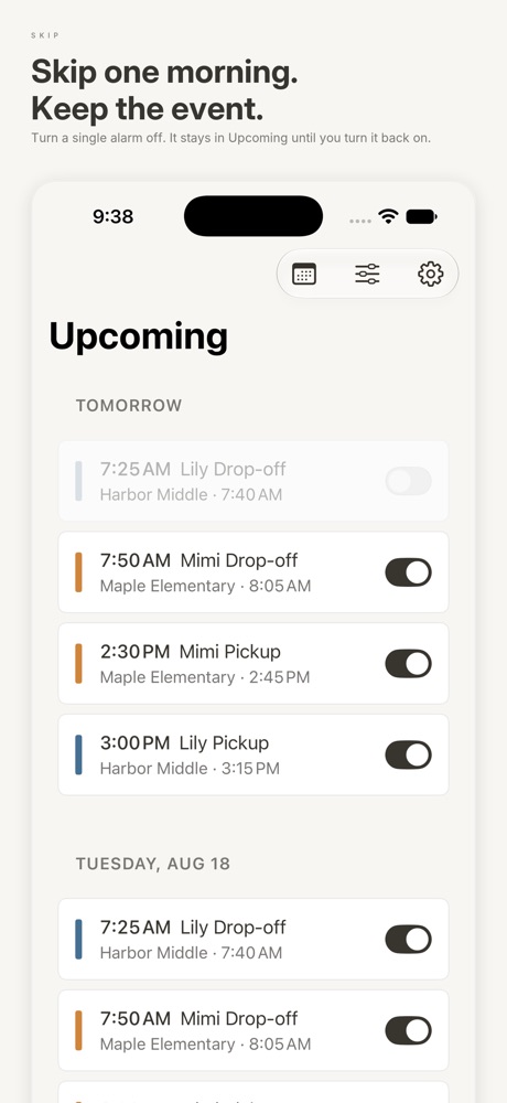 ZenAlarm: Calendar Alarms iPhone screenshot 3